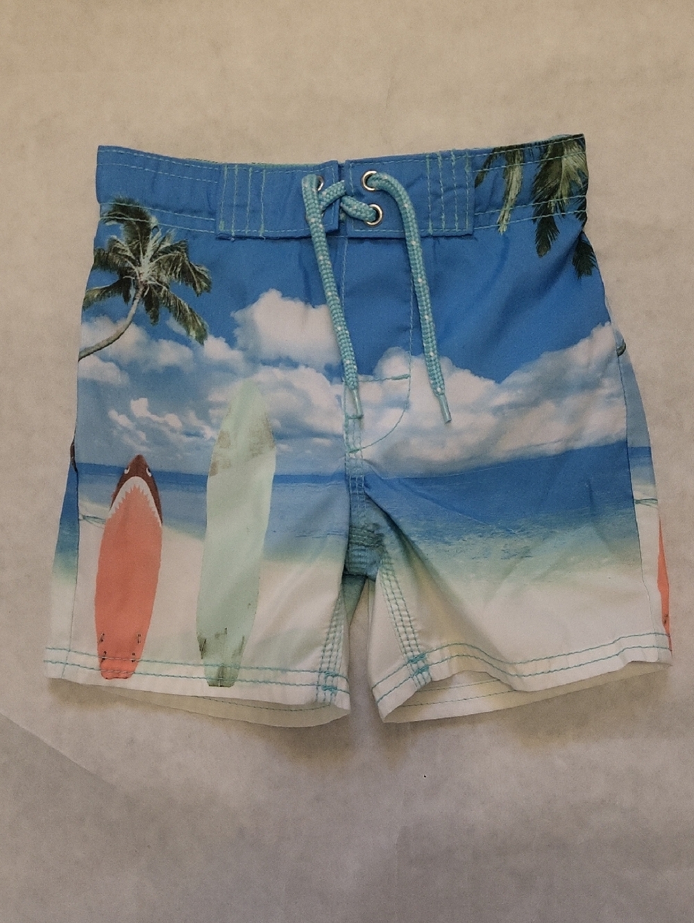 OshKosh B'gosh surfboard print swim shorts/trunks
